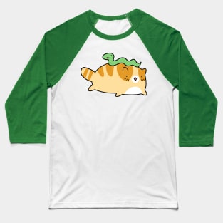 Snake and Orange Tabby Cat Baseball T-Shirt